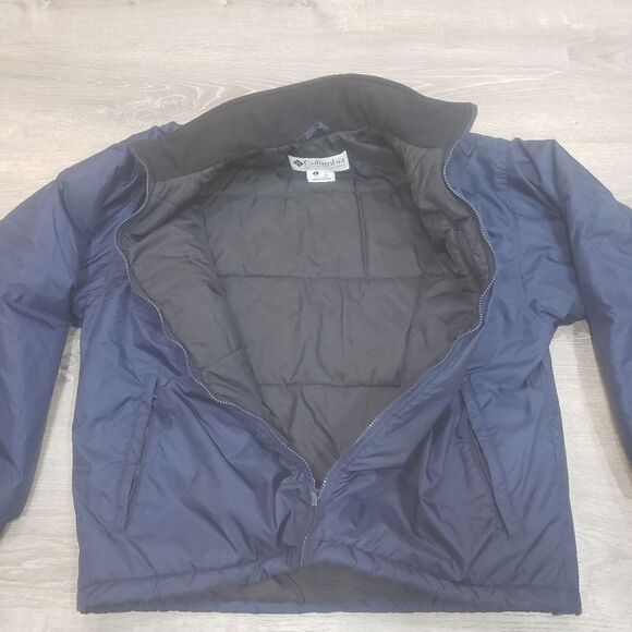 Columbia Long Sleeve Nylon Jacket Model #SM5130 Mens Size Large Navy Blue - Picture 4 of 6